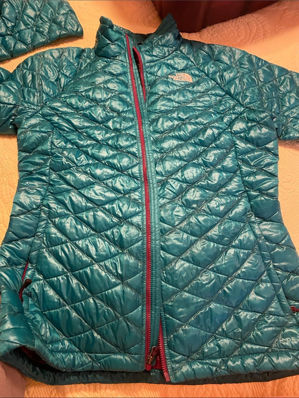 The North Face Teal Quilted Lightweight Puffer Jacket